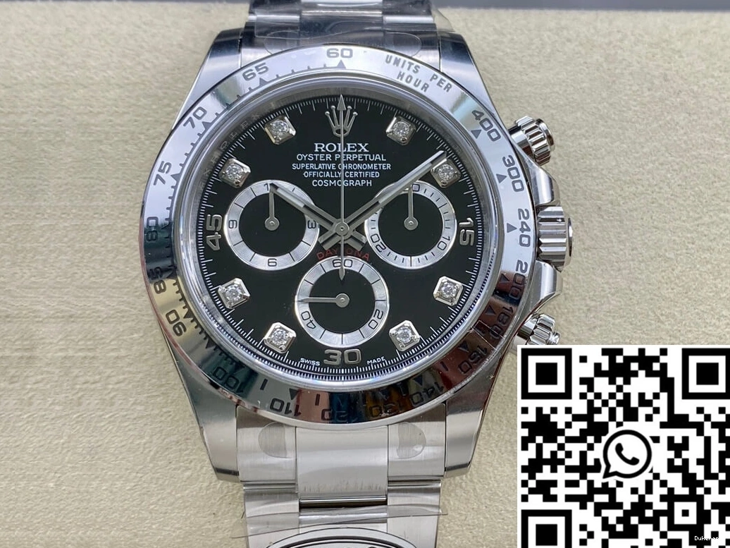 WellDesigned M116509-0055 Factory Dial Daytona Cosmograph Rolex 1119 Black Clean 0726